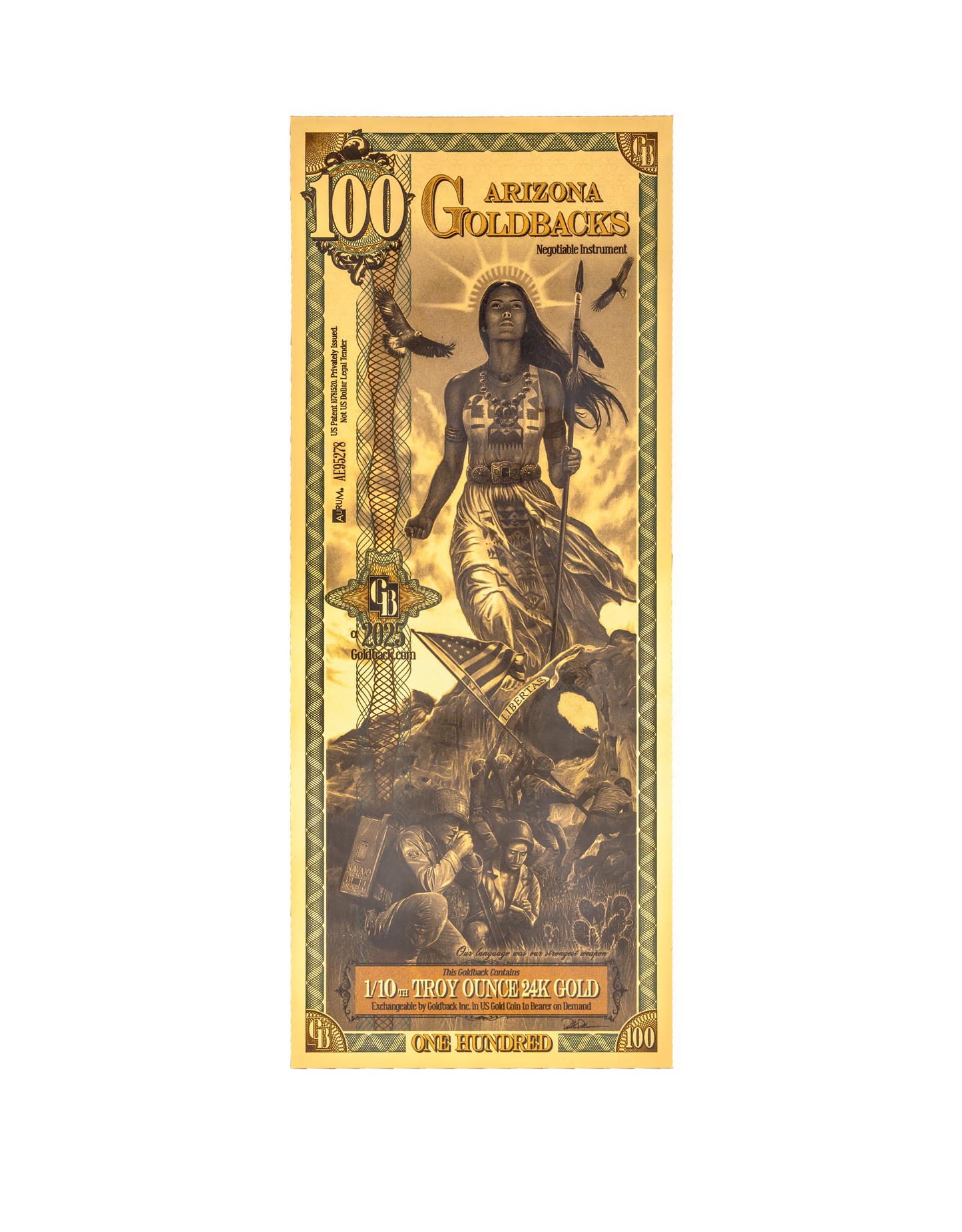 Arizona 100 Goldback