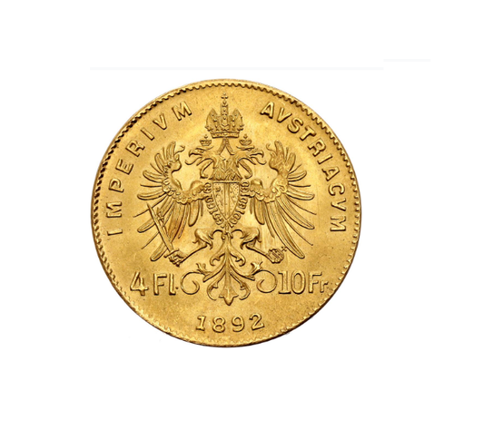 Austria 4 Florin/10 Franc 1892 Restrike