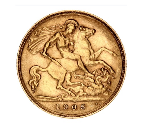 British 1/2 Sovereign 1905