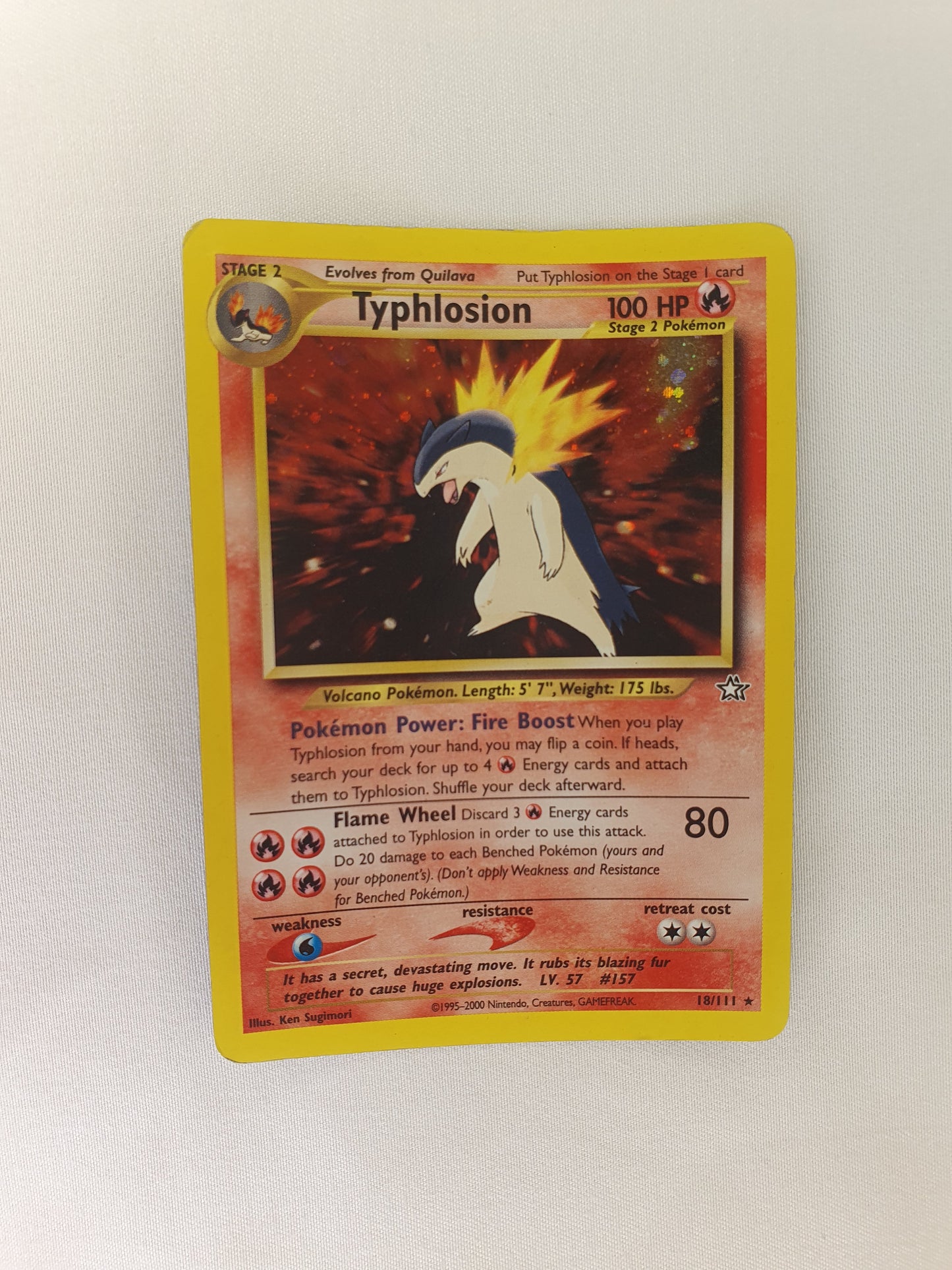 Typhlosion Pokemon Card
