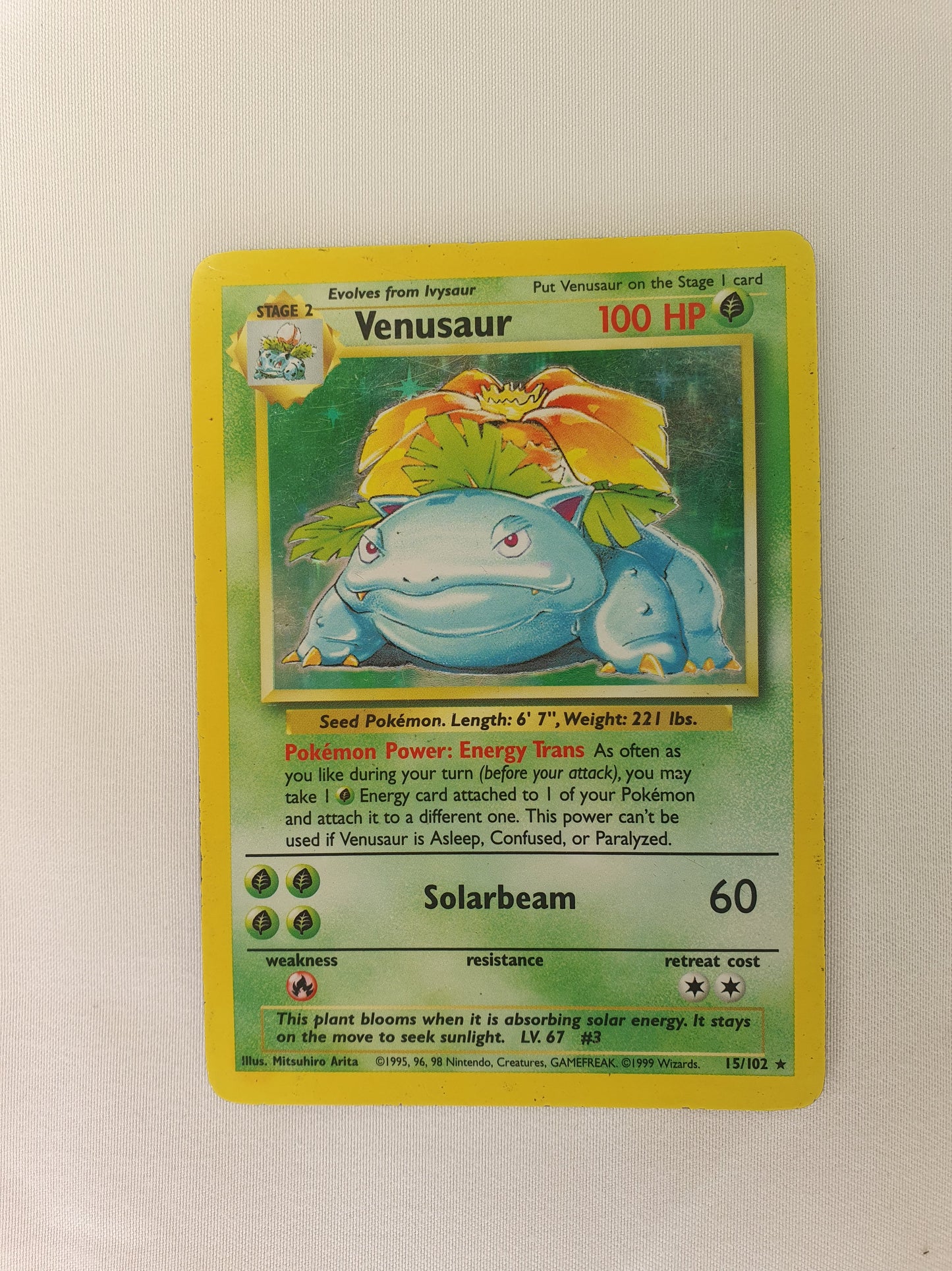 Venusaur Pokemon Card