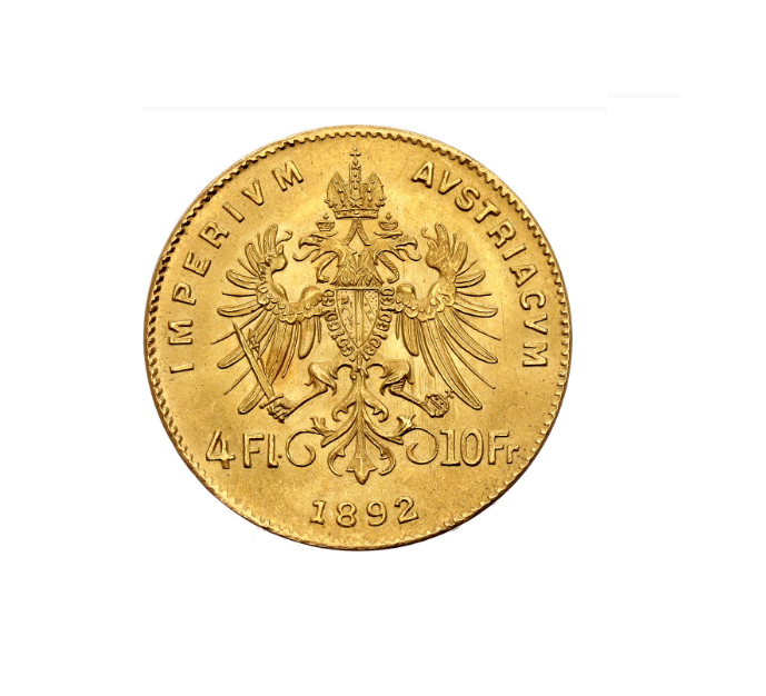 Austria 4 Florin/10 Franc 1892 Restrike