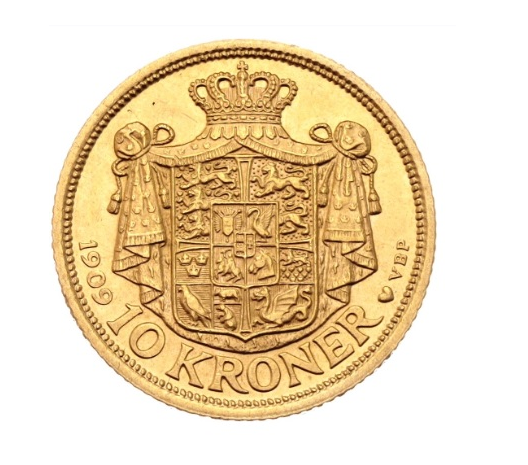 Denmark 10 Kroner 1909