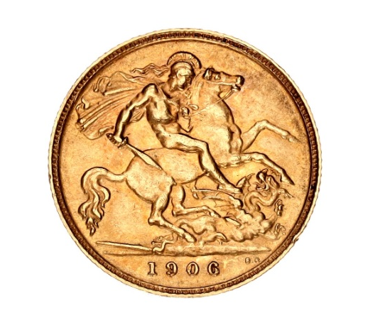 British 1/2 Sovereign 1906