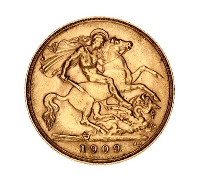 British 1/2 Sovereign 1909