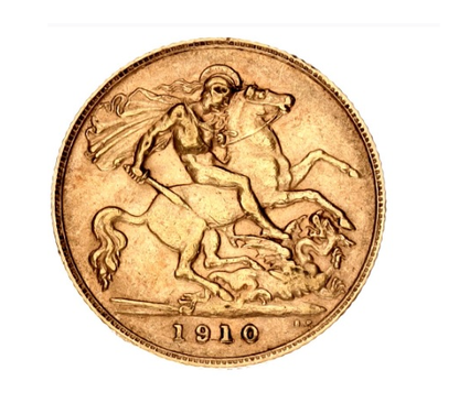 British 1/2 Sovereign 1910