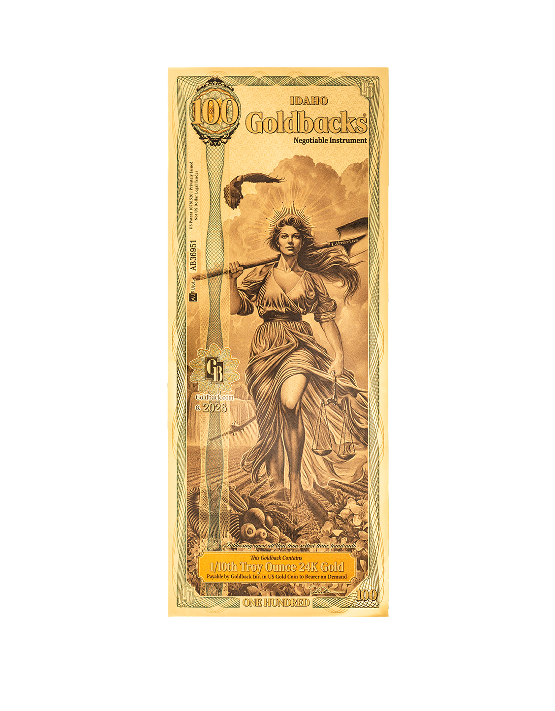 Idaho 100 Goldback