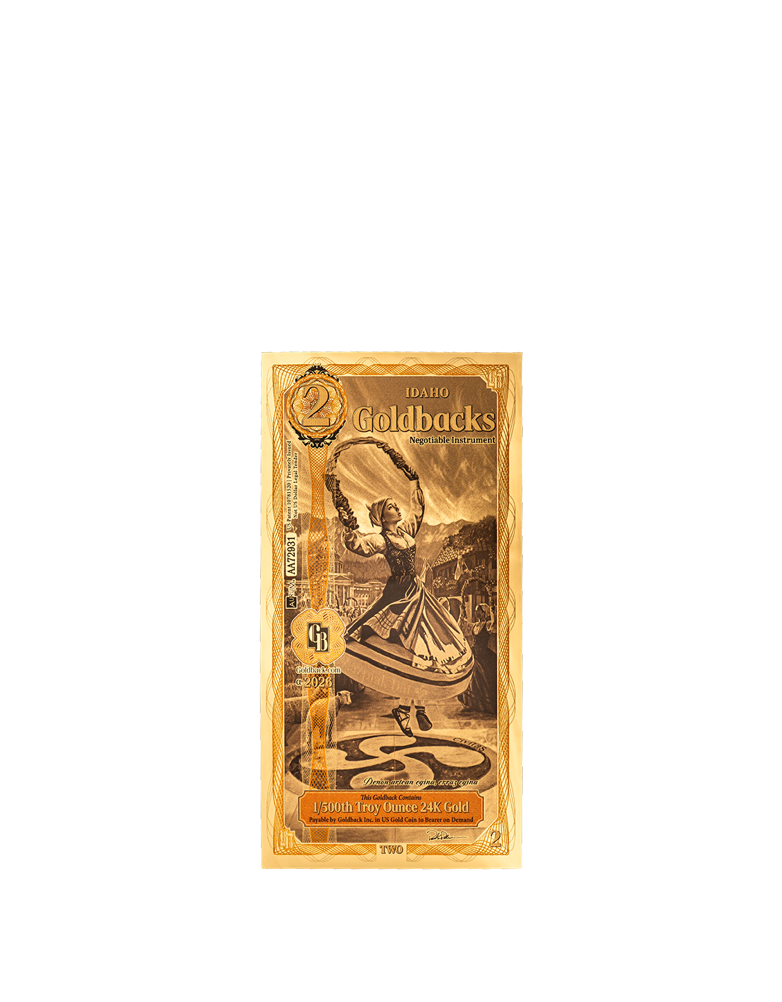 Idaho 2 Goldback