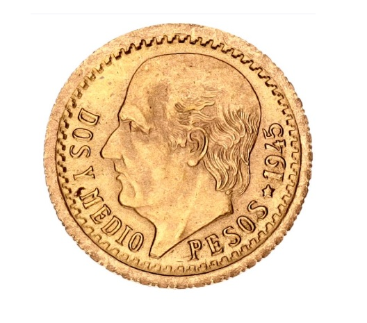 Mexico 2-1/2 Pesos 1945