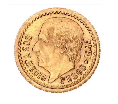 Mexico 2-1/2 Pesos 1945